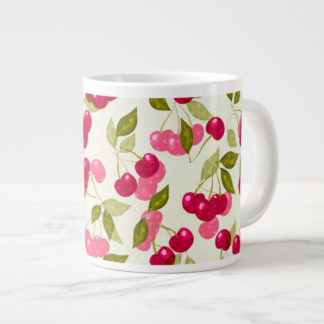 Tasse d'espresso cerise mûre (Devant droit)