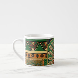 Tasse d'espresso motif rétro