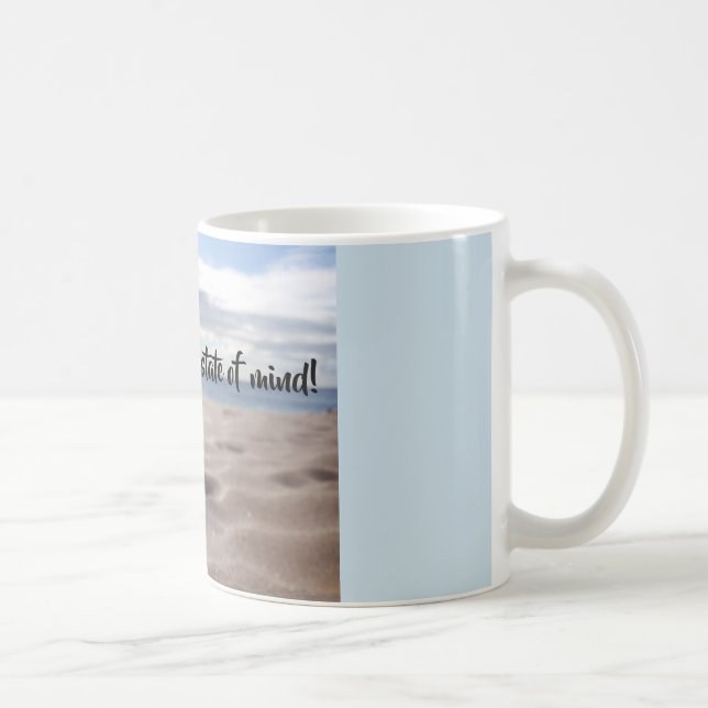 Tasse d'état d'esprit de bascule avec le sable de (Droite)