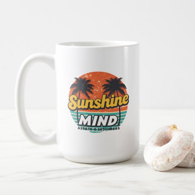 Tasse d'été de l'État Sunshine, Mug à café de plag (Avec donut)