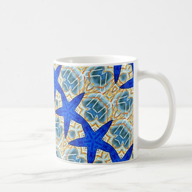 tasse d'étoiles bleues (Droite)