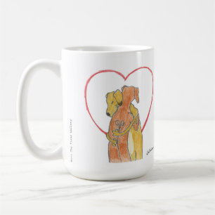 Tasse d'étreinte de Rhodesian Ridgeback