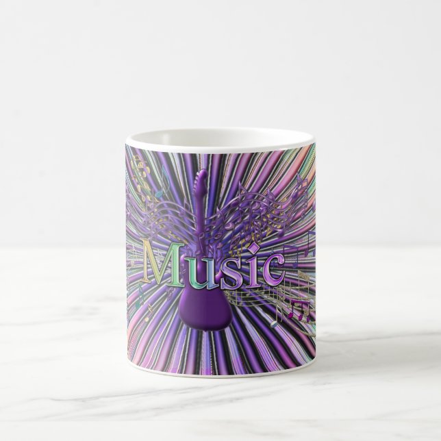 Tasse d'explosion de musique de guitare électrique (Centre)