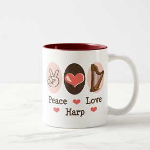 Tasse d'harpe d'amour de paix