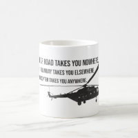 Tasse d'hélicoptère avec la citation