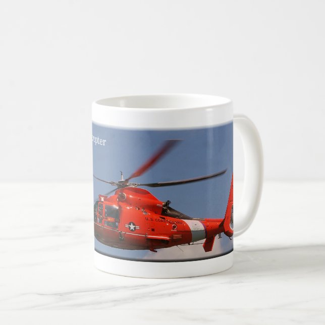 Tasse d'hélicoptère de dauphin de HH 65C (Devant droit)