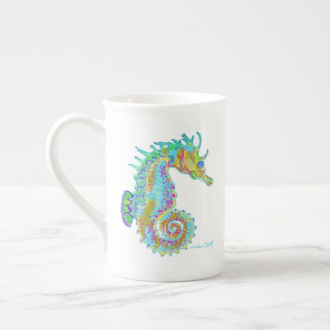 Tasse d'hippocampe d'arc-en-ciel (Gauche)