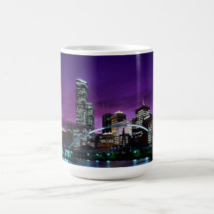 Tasse d'horizon de paysage urbain de ville de