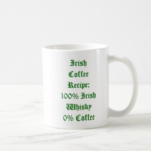 Tasse d'humour de café irlandais