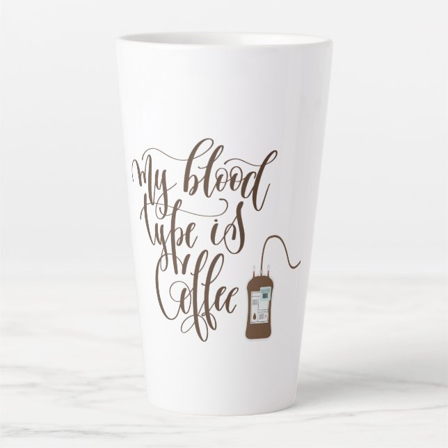Tasse d'humour de Latte de Café (Devant)