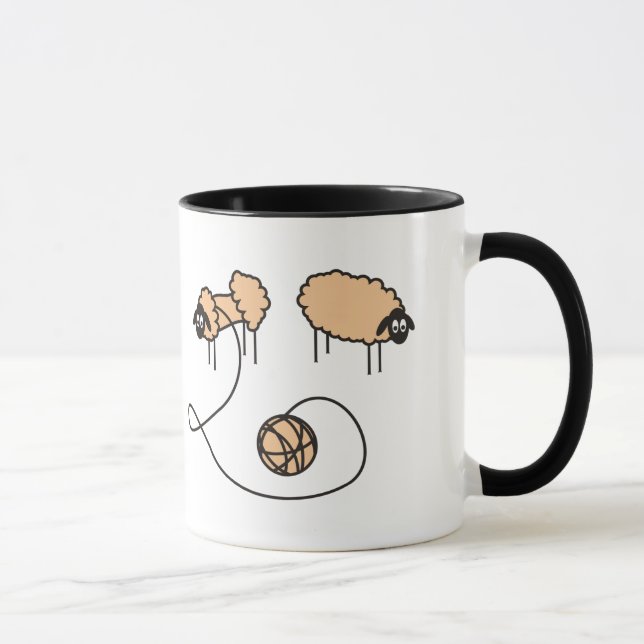 Tasse d'humour de moutons (Droite)