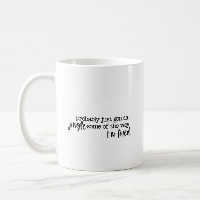 Tasse d'humour de Noël pour employé drôle (Gauche)