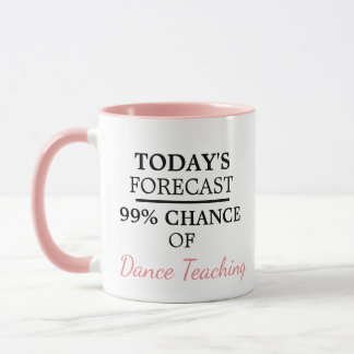 Tasse d'humour de professeur de danse