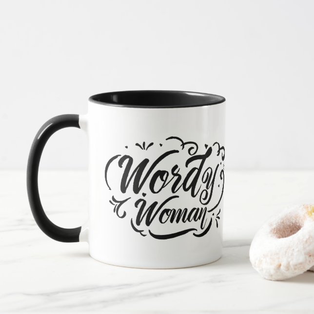 Tasse diffuse de femme (Avec donut)