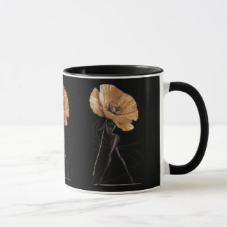 Tasse d'illustration de mode de déesse florale élé