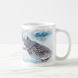 Tasse d'illustration de requin de baleine