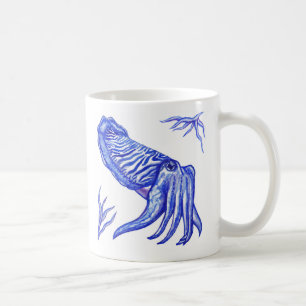 Tasse d'illustration de seiches
