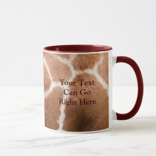 Tasse d'impression de girafe