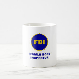 Tasse d'inspecteur de corps féminin de ~ de FBI