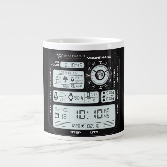 Tasse d'interface analytique de scientifique de do (Devant)