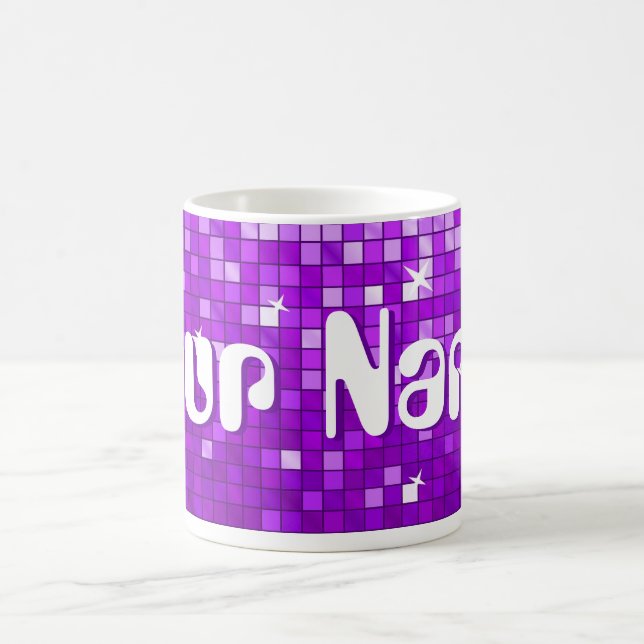 Tasse Disco Carreaux pourpre 'Your Name' (Centre)
