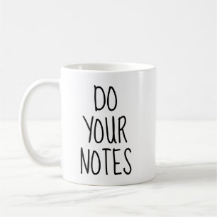 Tasse Do Your Notes, Tasse Thérapeute, Cadeau pour