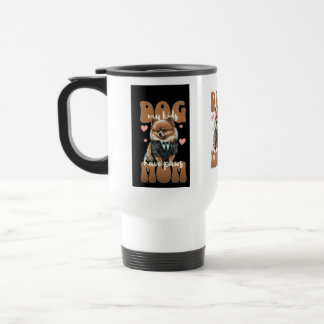 Tasse Dog Mom – Café & Silhouette de Chiots – Amou