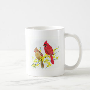 Tasse d'oiseau - cardinaux