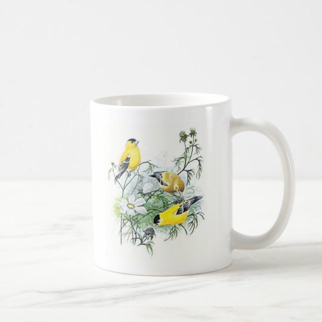 Tasse d'oiseau - chardonneret (Droite)