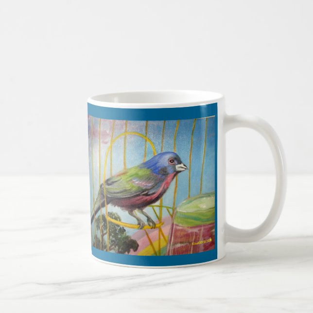 Tasse d'oiseau d'arc-en-ciel (Droite)