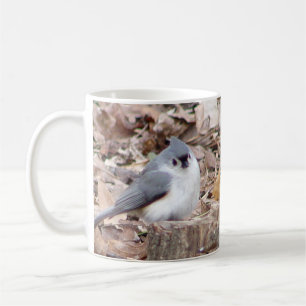 Tasse d'oiseau de mésange tuftée
