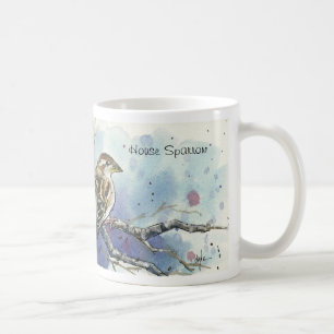 Tasse d'oiseau de moineau de Chambre