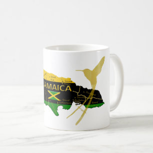 Tasse d'oiseau de ronflement d'or de couleurs de