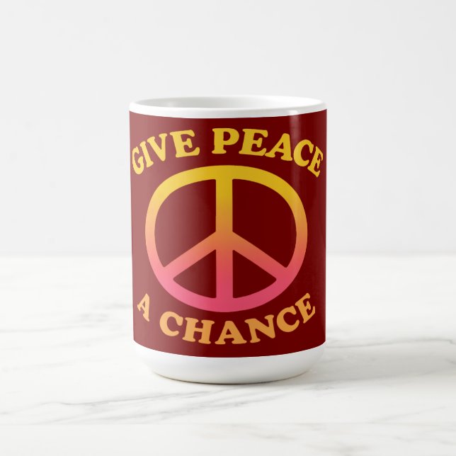 Tasse 'Donnez une chance à la paix' (Centre)