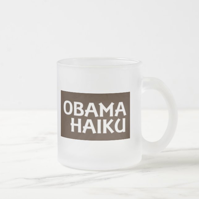 Tasse d'optique de Haiku d'Obama (Droit)