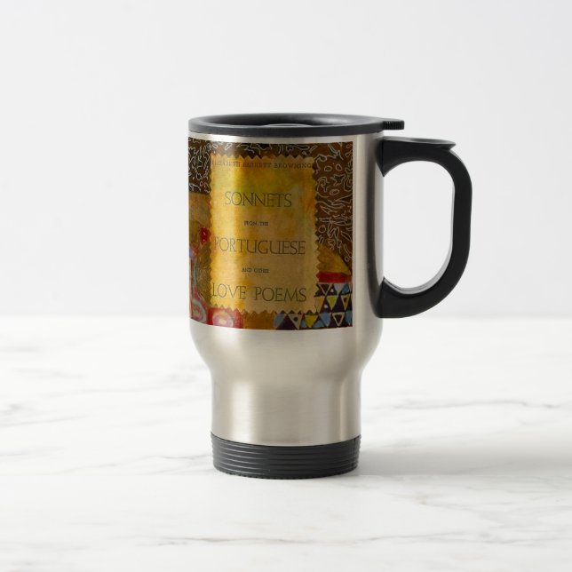 Tasse d'or de voyage de l'étreinte de Klimt (Droit)