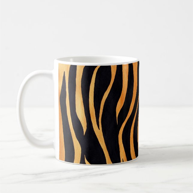 Tasse d'or et noire de poster de animal (Gauche)