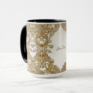 Tasse dorée décorative