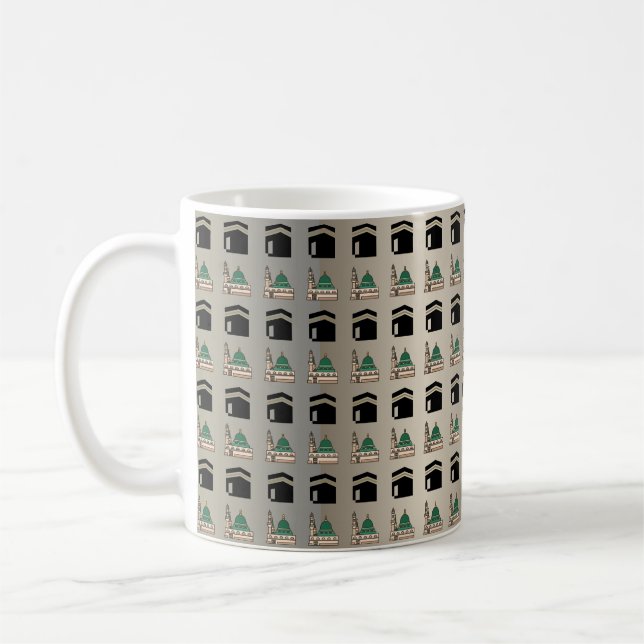 Tasse dorée islamique Kaaba & Masjid Nabawi (Gauche)