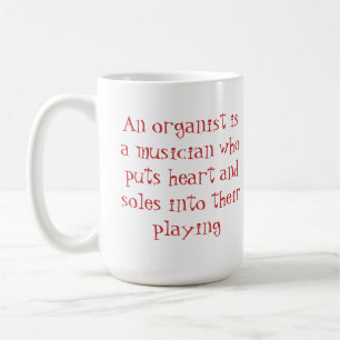 Tasse d'organistes de coeur et de semelles