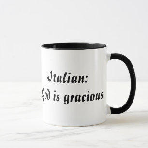 Tasse d'origine de signification et de nom de