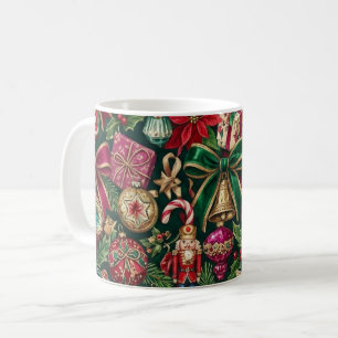 Tasse d'ornement de Noël vintage héritage