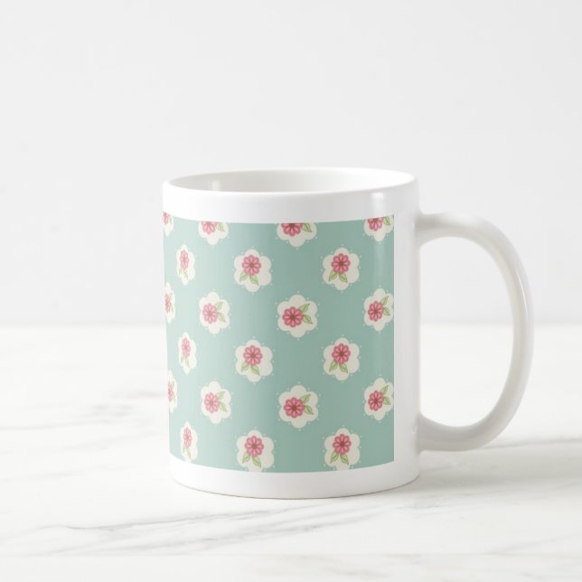 Tasse douce de marguerite en Aqua (Droite)