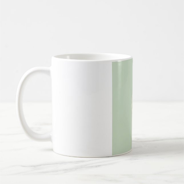 Tasse Douce Phase Lunaire à l'Aquarelle - Vert Sau (Gauche)