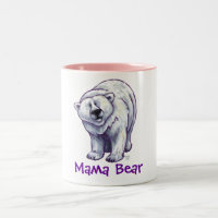 Tasse d'ours blanc de maman Bear