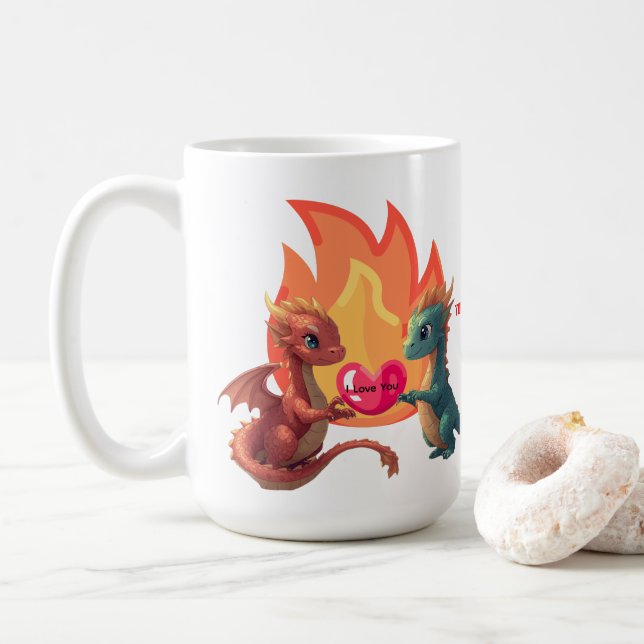 Tasse Dragon Amour (Avec donut)