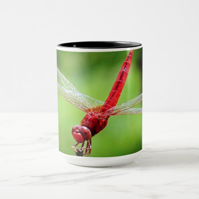 Tasse Dragonfly rouge (Centre)