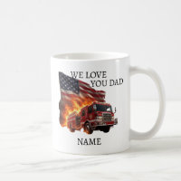 Tasse Dramatique Héros Pompiers Nom Personnalisé