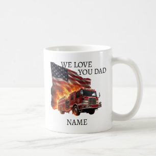 Tasse Dramatique Héros Pompiers Nom Personnalisé