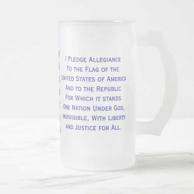Tasse Drapeau de Serment d'Allégeance (Droit)